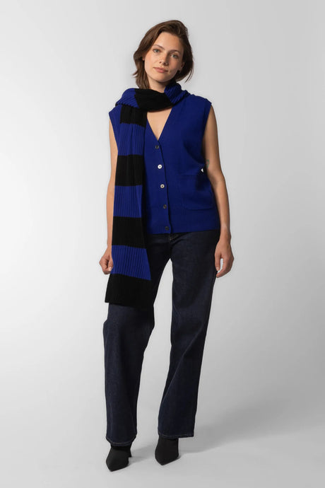 Fluid™ cardigan vest i kashmir med V-hals
