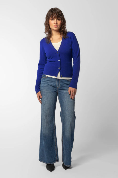 Deep V kashmir-cardigan