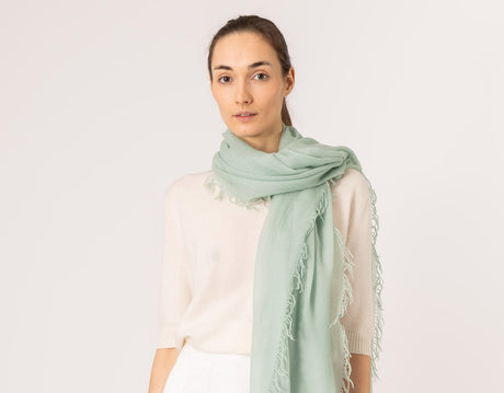 Whisperlight shawl in Sage