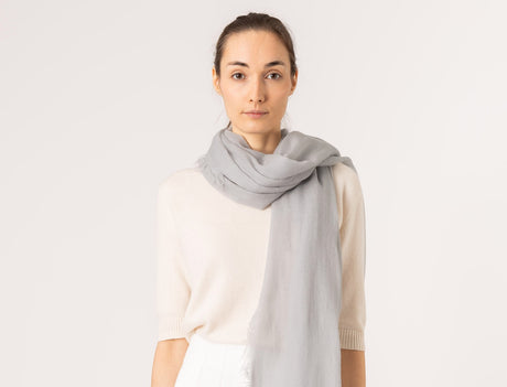 Whisperlight shawl in Silver