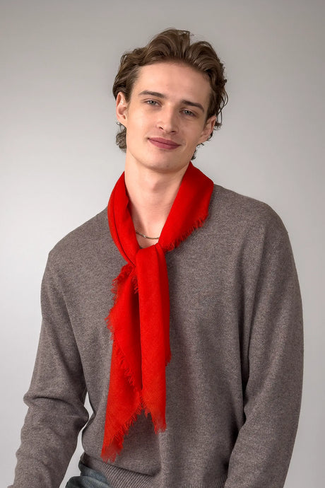 Whisperlight square scarf Flame